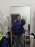 德瑪納【簡(jiǎn)約立領(lǐng)羽絨服】2024冬款復古紐扣裝飾羽絨服外套女 黛紫色 M  曬單實(shí)拍圖