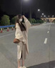 艾柔丹春秋季節(jié)新款法式桔梗連衣裙女裝氣質(zhì)溫柔風(fēng)感兩件套裝裙子 套裝 S 曬單實(shí)拍圖