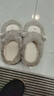 名創(chuàng)優(yōu)品（MINISO）小綿羊咩咩棉拖鞋女冬季新款包跟保暖家居室內(nèi)厚底月子毛毛拖鞋 黃色【包跟更保暖】 40-41 (270mm) 【適合39/40碼穿】 曬單實拍圖