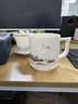 境坊間輕奢辦公杯手繪蓮花泡茶杯羊脂玉陶瓷辦公室茶水分離過(guò)濾杯子 羊脂玉將軍杯 錦繡江山 禮盒裝 曬單實(shí)拍圖