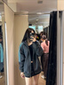皓娥 毛呢短裙女春秋a字裙小個子褲裙遮胯顯瘦百搭包臀裙半身裙褲裙 毛呢短裙黑色【M】 曬單實拍圖