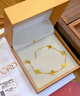 CRD克徠帝碎碎冰碎金金四葉草手鏈黃金足金實(shí)心5G送女友節日禮物 8.5g 曬單實(shí)拍圖