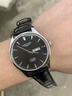 LONGAIES2026瑞士手表男士全自動(dòng)機械表超薄防水夜光時(shí)尚真皮專(zhuān)用男表 本色黑面皮帶款 曬單實(shí)拍圖