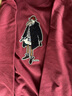 布克兄弟（BrooksBrothers）男士早秋新品純色趣味卡通圖案衛(wèi)衣6002-深紅色L 曬單實拍圖