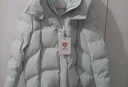 坦博爾羽絨服女短款可拆卸帽時(shí)尚大廓形秋冬外套厚530368D 冰霜藍(lán) 160  曬單實(shí)拍圖