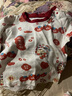棉棉柔寶寶新年衣服兒童秋衣秋褲套裝過年喜慶嬰兒年服紅色男童女童內(nèi)衣 柿柿如意 100cm 曬單實拍圖