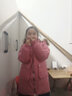 沁悅 女童棉衣冬季新款兒童棉服中大童小女孩棉襖中長(zhǎng)款加厚保暖韓版洋氣4-12歲中大童裝 豆沙色 160 曬單實(shí)拍圖