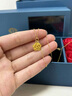 中國珠寶黃金吊墜女足金玫瑰花項鏈母親節禮物送媽媽送女友生日禮物 0.38g【贈金色銀鏈】 曬單實(shí)拍圖