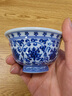 劉建鋒窯瓷貝貝景德鎮(zhèn)永樂青花纏枝蓮壓手杯高端柴燒主人杯男士喝茶杯套裝 劉建鋒窯柴窯青花纏枝蓮蓋碗 曬單實(shí)拍圖