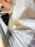 中國黃金（CHINA GOLD） 黃金項鏈女款足金有求必應套鏈流蘇七夕情人節(jié)禮物送女朋友老婆 有球“幣”應項鏈 約3.3g 曬單實拍圖