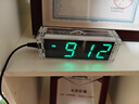 優(yōu)品沃目 七彩色數字時鐘制作套件電子DIY散件LED數碼管鬧鐘焊接51單片機  翠綠色-單色版 曬單實拍圖
