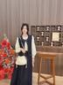 Calvin Klein休閑可愛(ài)單肩斜挎包禮物ck抽繩口包包云朵包CK女包泡芙包DH3771 67U-牛乳白 OS 曬單實(shí)拍圖