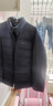 皮爾卡丹（pierre cardin）羽絨服男短款中年男士冬裝輕薄鴨絨外套2025新款冬季厚休閑爸爸裝 D21280深藍(lán) XL 180 曬單實拍圖