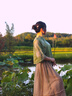妍莉芬（yanlifen）新中式禪意茶服旗袍套裝女日常改良漢服文藝國風(fēng)顯瘦溫柔連衣裙夏 青山綠旗袍兩件裝 L 曬單實(shí)拍圖