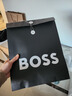 BOSS博斯 男士秋季撞色LOGO棉質(zhì)長(cháng)袖POLO衫 006-黑色（藍白領(lǐng)） M 曬單實(shí)拍圖