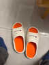 速狐軟底夏季踩屎感新款室外外穿涼拖鞋男潮流夏天防滑防臭男士拖鞋男 白桔升級款 45-46適合45-46的腳 曬單實(shí)拍圖