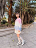 愛邁尼 AMENCL女童網(wǎng)紅炸街套裝兒童2025春秋新款漸變衛(wèi)衣兩件套大童春裝闊腿褲 4891粉漸變藍衛(wèi)衣 150 cm 曬單實拍圖