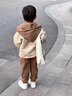 迪士尼男童春秋套裝2025兒童時(shí)髦新款小男孩酷帥衣服寶寶秋冬韓系三件套 咖色RC春秋三件套 110 cm 建議身高100厘米 曬單實(shí)拍圖