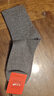 紅石榴加大碼男士冬季加厚款棉襪47純棉46大腳45中筒防臭襪44大號商務(wù)襪 深麻灰5雙 5雙獨立包裝棉襪 曬單實(shí)拍圖
