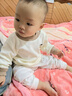 寬葉竹德絨兒童保暖內(nèi)衣套裝嬰兒秋冬裝加厚無痕內(nèi)穿寶寶秋衣秋褲高腰褲 【德絨套裝】咖色 90 cm 【20-26斤 曬單實拍圖