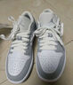耐克（NIKE）Jordan耐克喬丹AJ1板鞋女子運動鞋秋季刺繡低幫緩震輕便DC0774 105白色/狼灰/鋁藍 40 曬單實拍圖