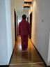 多俏美睡衣女冬季加厚保暖套裝純棉夾棉格子棉服棉襖三層家居服套裝全棉 TG66090套裝 XL（建議體重120-140斤） 曬單實(shí)拍圖