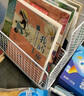 伊思家桌面書(shū)架桌上置物架臥室床頭簡(jiǎn)易小型書(shū)架學(xué)生書(shū)本收納架鐵藝架子 白色大號-分格款 曬單實(shí)拍圖