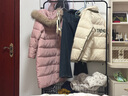 樂活時光金屬衣帽架落地衣架臥室掛衣架多功能衣服架家用室內(nèi)衣服收納架子 經(jīng)典黑【雙層90cm+收納框】 曬單實拍圖
