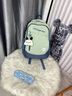 長(cháng)臂猿兒童書(shū)包小學(xué)生女生初中生拼接背包大學(xué)生高中2024新款電腦雙肩包 綠色帶黑耳小狗掛飾 曬單實(shí)拍圖