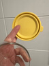 合慶高硼硅玻璃布丁杯布丁碗帶蓋酸奶瓶子果凍慕斯杯家用烘焙布丁模具 帶蓋黃色1個(gè)裝【高硼硅玻璃】 曬單實(shí)拍圖