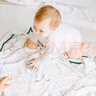 nest designs嬰兒睡袋嬰幼兒竹棉春夏可拆卸袖寶寶一體式兒童防踢被 四層七分袖-初雪(24-26°C) 80cm（建議身高70-85cm） 曬單實拍圖