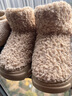 暖之緣厚底棉鞋女冬季外穿潮韓版可愛(ài)DIY保暖加絨EVA防滑毛毛高幫雪地靴 淺咖色 34 （適合33-34） 曬單實(shí)拍圖
