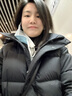 FILA 斐樂(lè)官方女士羽絨服冬季新款時(shí)尚休閑保暖寬松連帽上衣 正黑色-BK L 170/88A 曬單實(shí)拍圖