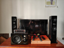 山水（SANSUI） 80B家用藍牙音響家庭環(huán)繞影院電視重低音炮K歌套裝客廳影響唱歌多媒體臺式電腦 80B加高升級版木紋+兩只無線話筒 曬單實拍圖