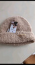 啄木鳥(niǎo)羊毛帽子女冬季加厚保暖蓬松包頭毛線(xiàn)帽韓系百搭顯臉小冷帽堆堆帽 曬單實(shí)拍圖