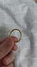 中國黃金（CHINA GOLD）足金紫荊花戒指女款黃金指環(huán)母親節(jié)情人節(jié)生日禮物送女友老婆媽媽 紫荊花戒指1g 20# 曬單實拍圖