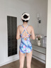 熱浪泳衣女新款高級(jí)專業(yè)連體三角游泳館專用大碼運(yùn)動(dòng)競(jìng)技顯瘦泳裝 炫彩連體 L 曬單實(shí)拍圖