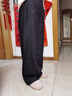 逸陽(yáng)天絲棉直筒牛仔褲女2025年春秋季新款寬松顯瘦窄版闊腿長(cháng)褲子 黑金色 26 曬單實(shí)拍圖