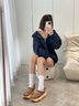 UGG春季男女同款舒適休閑厚底輪胎底一腳蹬懶人鞋明星同款1155650 SNDP | 沙色/杏色 39.5 曬單實(shí)拍圖