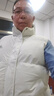 春秋冬季羽絨棉馬甲男士寬松潮牌背心外穿坎肩男馬夾保暖外套女 AD9957白色 2XL （建議130-150斤） 曬單實(shí)拍圖