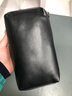 ANDSEEYOU品牌 手抓包男 頭層牛皮手機包 復古隨身小包 休閑百搭手拿包 簡(jiǎn)約零物包 日?？ò?黑色 中號 曬單實(shí)拍圖