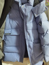 水孩兒（SOUHAIT）童裝男童女童長(cháng)款羽絨服冬季新款三防厚外套上衣 霧藍紫 160 曬單實(shí)拍圖
