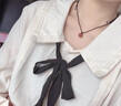 喜?？岛陉资D(zhuǎn)運(yùn)珠吊墜女正品水晶項(xiàng)鏈鎖骨鏈女生簡(jiǎn)約百搭頸鏈禮物配飾 【草莓晶/11mm】可調(diào)節(jié) 曬單實(shí)拍圖