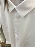 愛登堡Edenbo短袖襯衫男夏季休閑襯衣商務(wù)通勤上衣白色41 曬單實(shí)拍圖