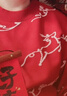 森馬（Semir）[商場同款]張仁華非遺紅色毛衣女祥鹿飛鳥新年針織衫101125107014 曬單實(shí)拍圖