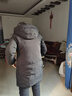 雪中飛羽絨服女中長款冬季連帽防寒保暖休閑百搭外套9308 黑色 L 曬單實拍圖