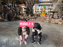 伯希和（Pelliot）戶外兒童加絨加厚軟殼褲秋冬男女防潑水保暖登山褲23930709黑140 曬單實拍圖