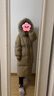 紅袖狐貍毛立領(lǐng)羽絨服冬季2024新款女裝插肩袖雙拉鏈休閑保暖長(zhǎng)款外套 淺米005 L 曬單實(shí)拍圖