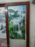 Dincmei頂創(chuàng  )美新中式入戶(hù)玄關(guān)裝飾畫(huà)自粘客廳走廊過(guò)道墻壁貼畫(huà)3d立體墻紙山水畫(huà) 099.流水生財 寬60cm-高120cm 自粘貼畫(huà)【背面帶膠】 曬單實(shí)拍圖