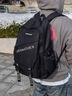 BIENJOUE2025新款初中高中生男生大容量書(shū)包簡(jiǎn)約大學(xué)生電腦雙肩包輕便背包 大號黑色+掛件 曬單實(shí)拍圖